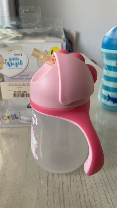 Детский поильник с трубочкой