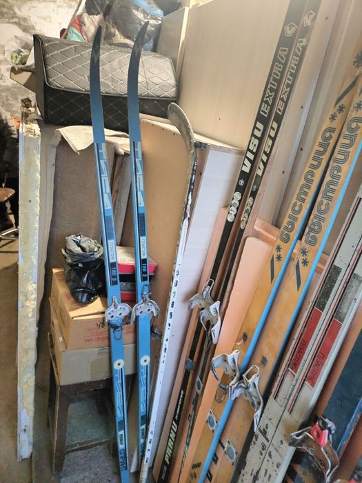 Лыжи беговые деревянные