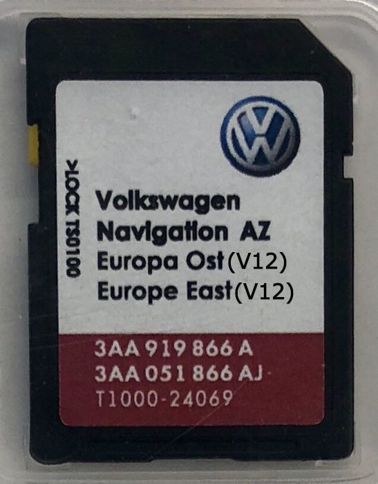 SD CARD GPS Navigatie VW RNS 315-RNS 310-RNS 510 Harti Europa 2026
