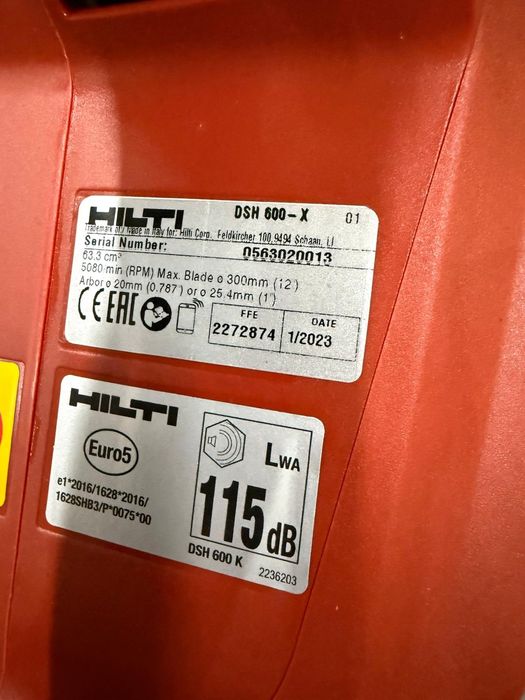 Drujba Hilti dsh 600 noua