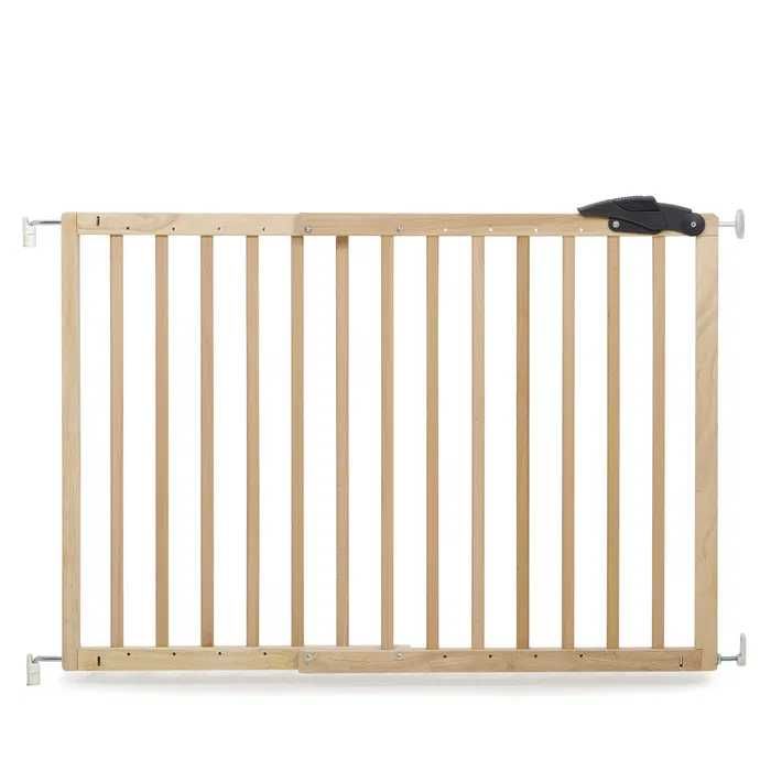 Portita Nicolas 78,5-113,5cm, alba, de lemn - protectie scari bebelusi