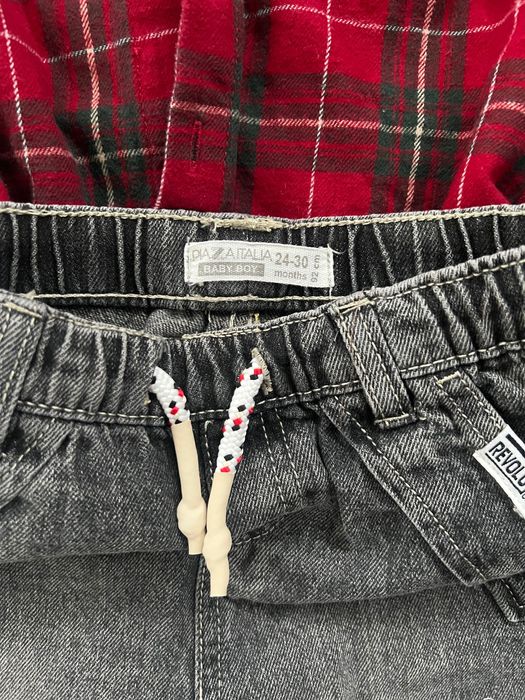 Детски дрехи за близнаци 92 см. дънки и официални ризи