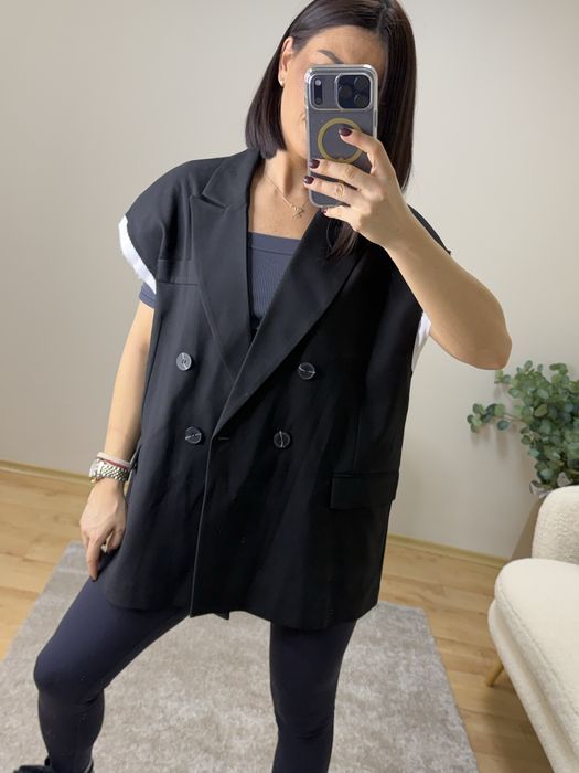 Дамски елегантен елек без ръкави