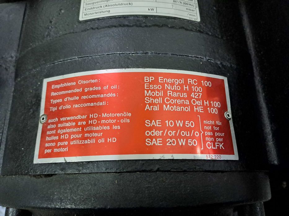 Вакуум помпа Rietschle CLFE 26 V / 25m3/h / 2,2kW