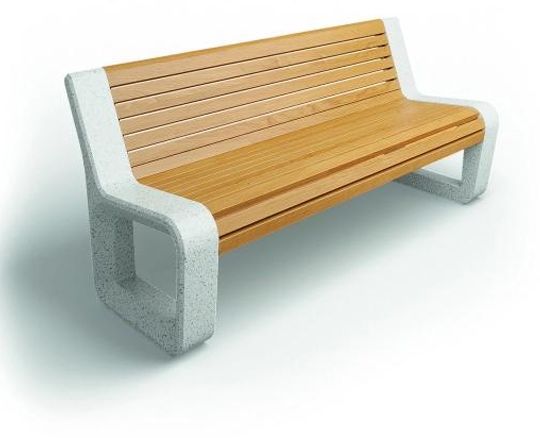 Авторская скамейка из мрамора