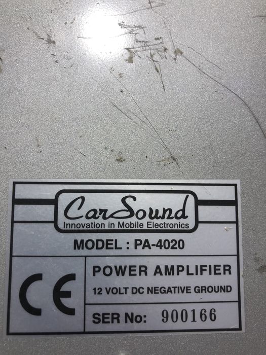 Tablou amplificator statie auto 4 canale carsound pa4020