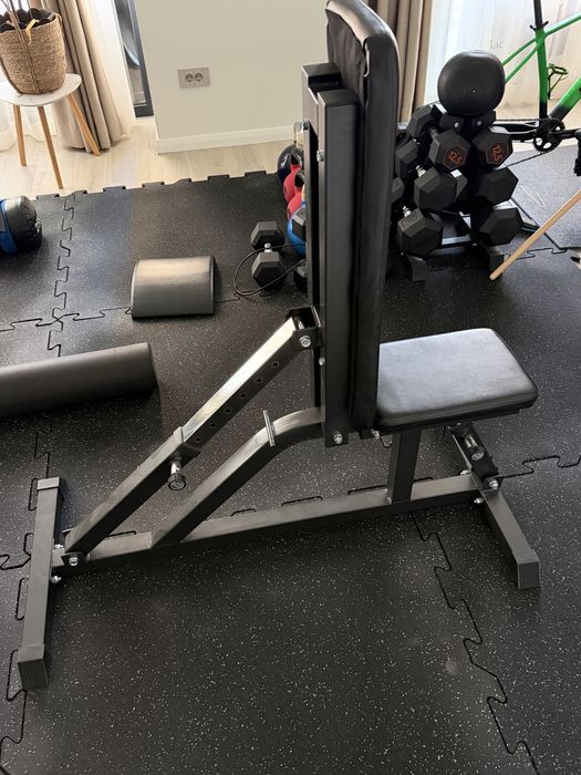 Banca fitness multifunctionala, reglabila, negru