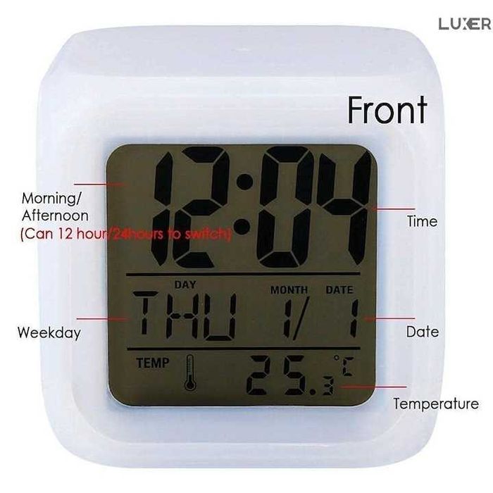 Светещ LED будилник/часовник