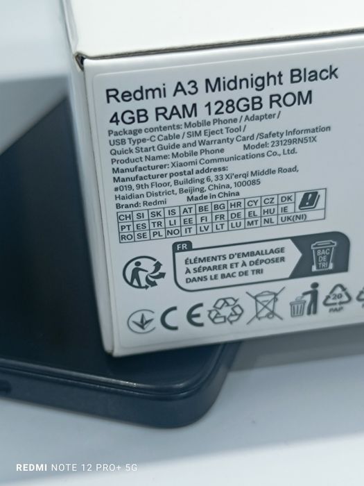 Redmi A3 Midnight Black 128GB