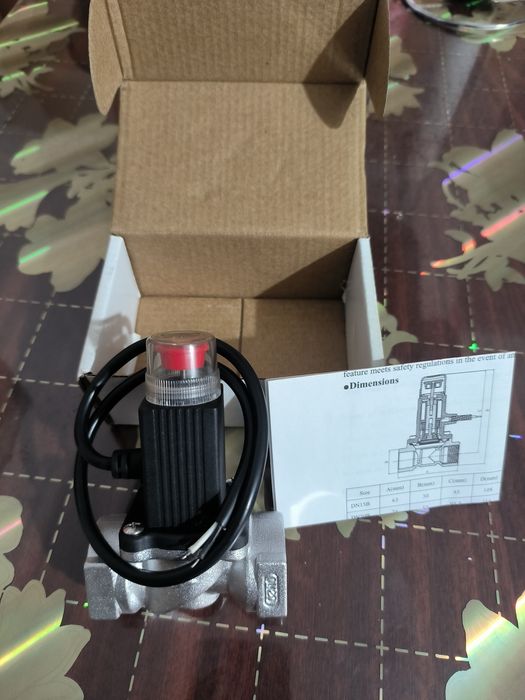 Electrovalva detector gaz