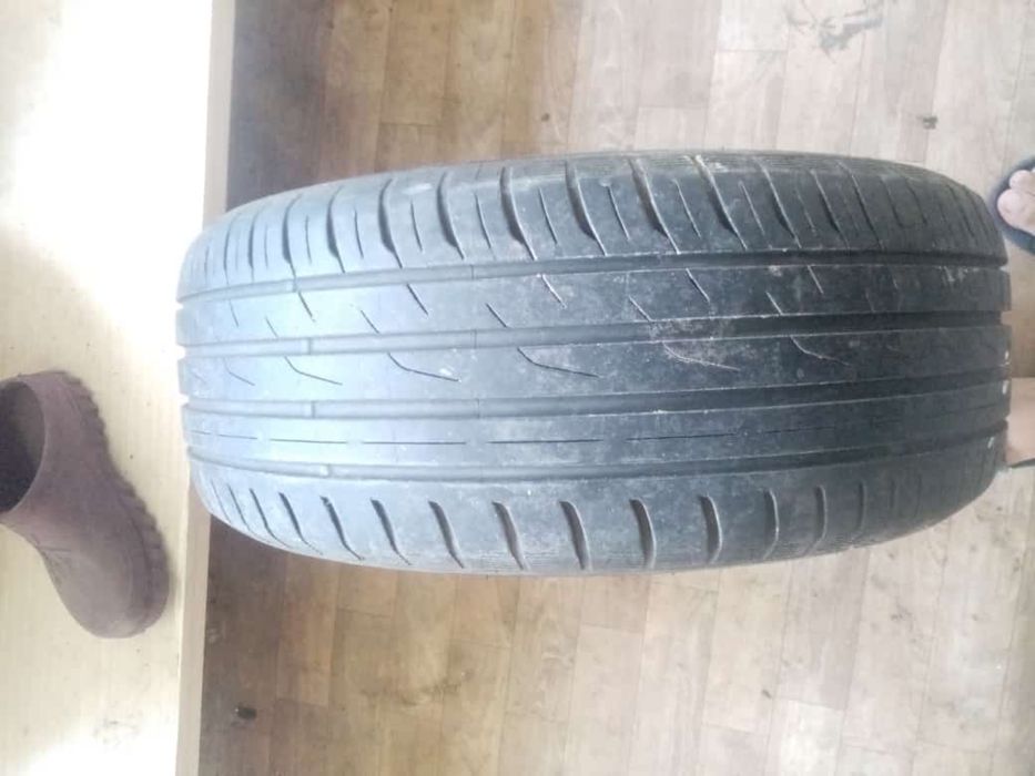Срочно Продам летнюю резину в комплекте 4 шт.80000тг