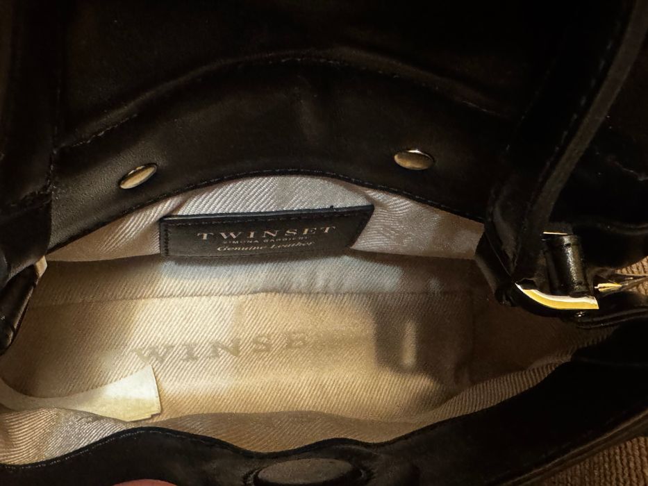 Twinset чанта - естсествена кожа