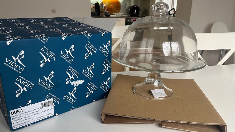 Стъклено плато с капак DUKA