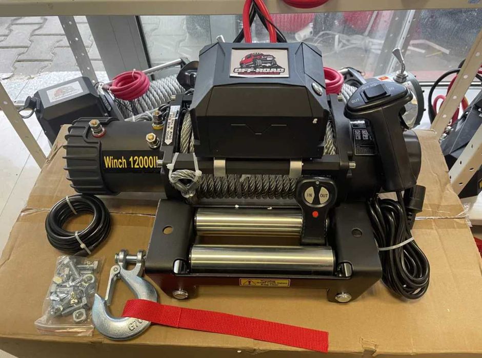 Troliu electric 12V,troliu platforme 6.2tone,13500lbs,nou cu factura