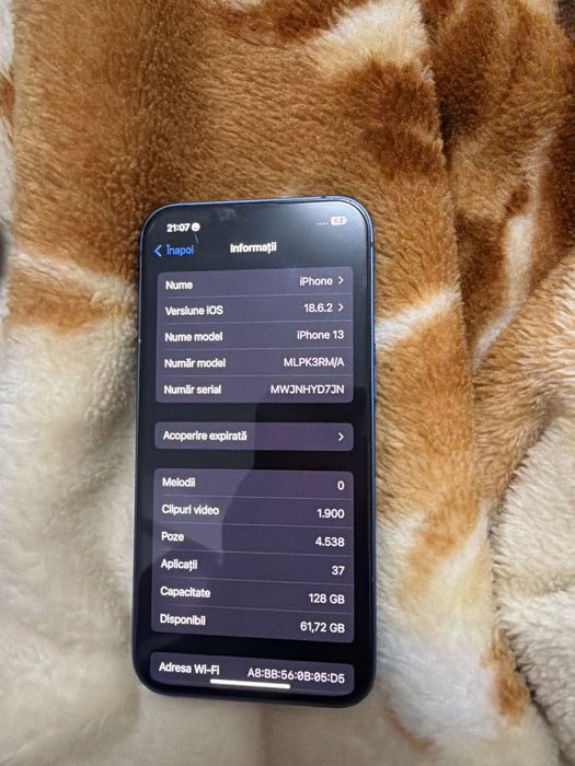 iPhone 13 baterie 87 și 128gb