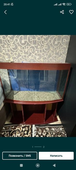 Аквариум в хорошем состоянии и рыбки