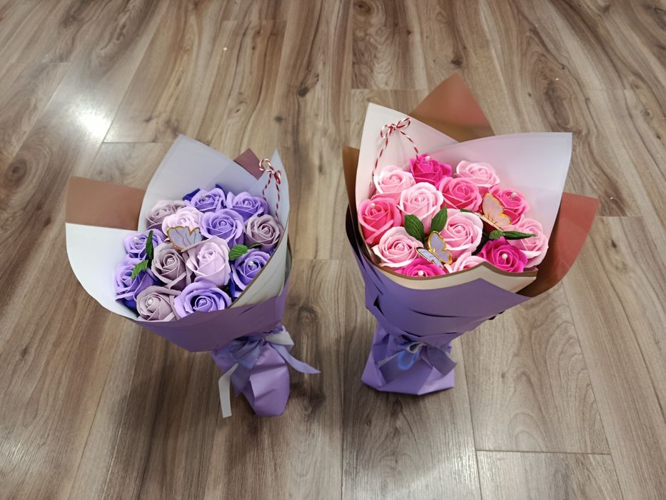 Buchet trandafiri sapun