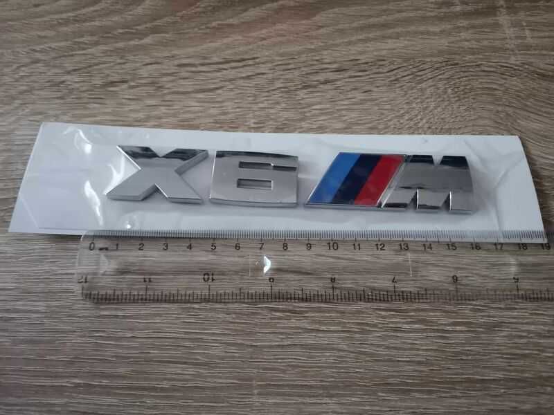 BMW X6M сребриста емблема лого