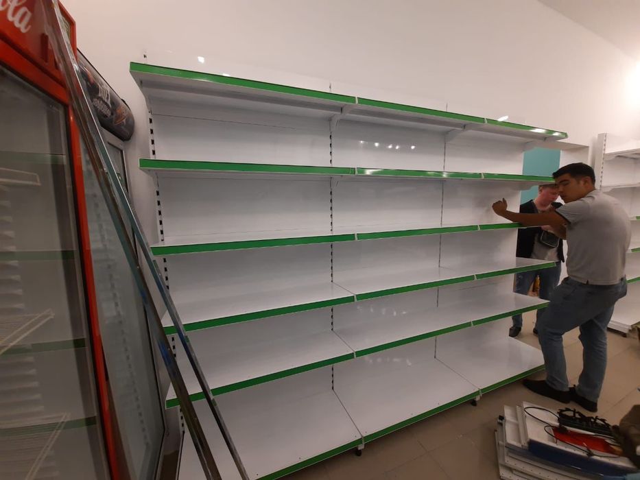Полка стеллаж торговое прилавки