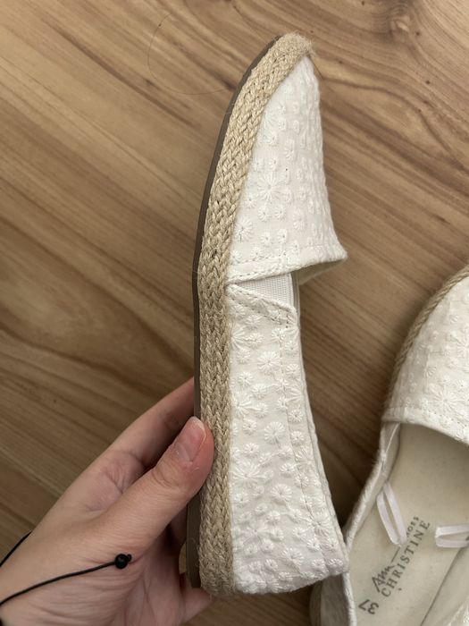 Дамски бели еспадрили