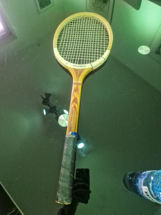 Racheta tenis cu dublu autograf original Adrian Nastase