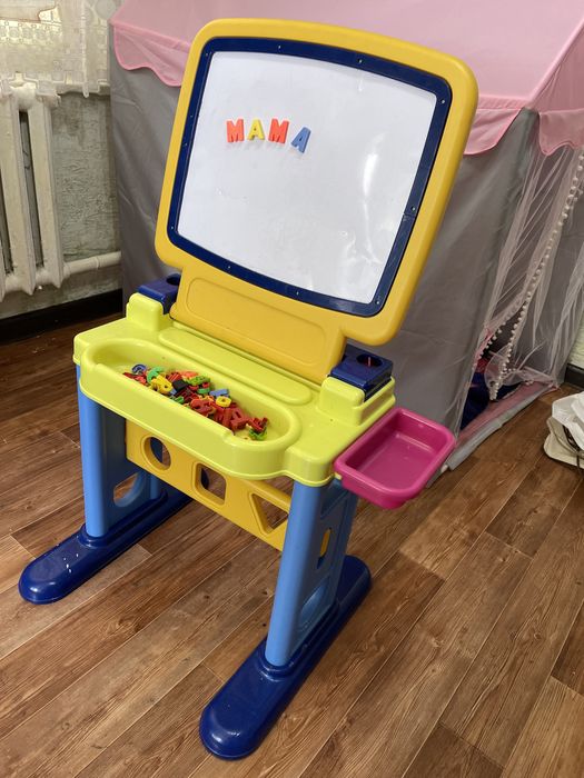 Детская мебель Playgo Парта-доска для рисования с табуретом