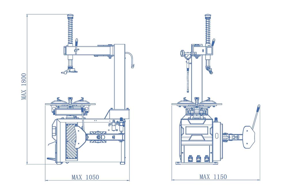 Монтаж-демонтаж машина за гуми, Нови, На Склад, 24 месеца гаранция