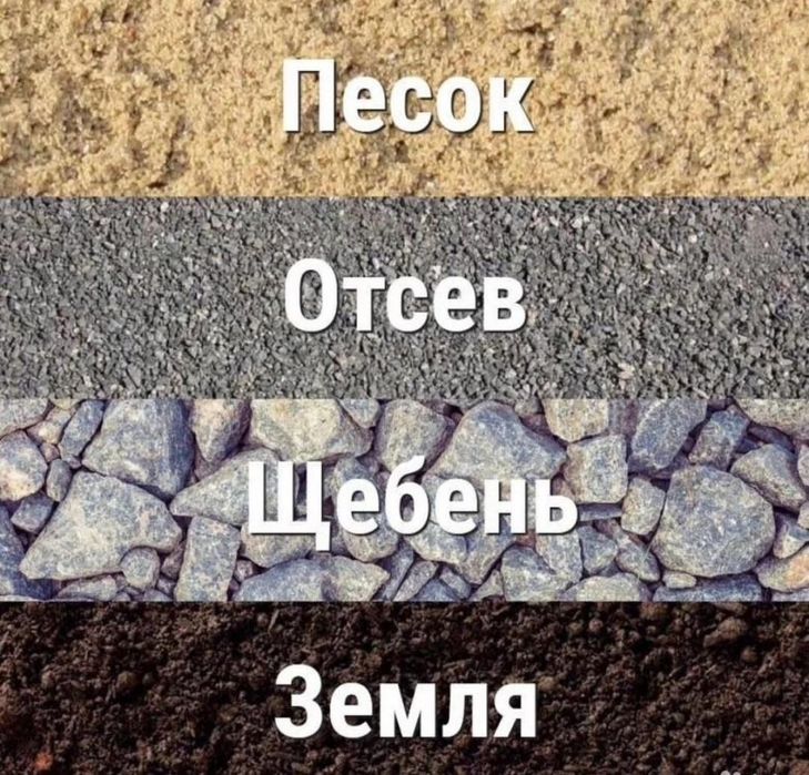 Балласт отсев щебень песок