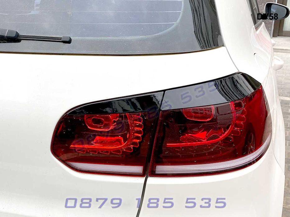 Тунинг горни задни вежди фарове VW Golf 6 голф лайсни стопове