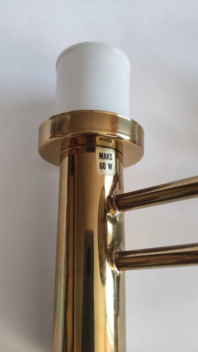 Аплик двойка за стена или таван от месинг