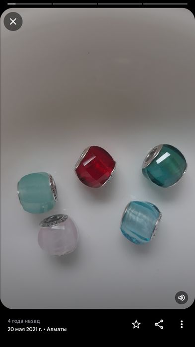 Продам шармики серебро Пандора