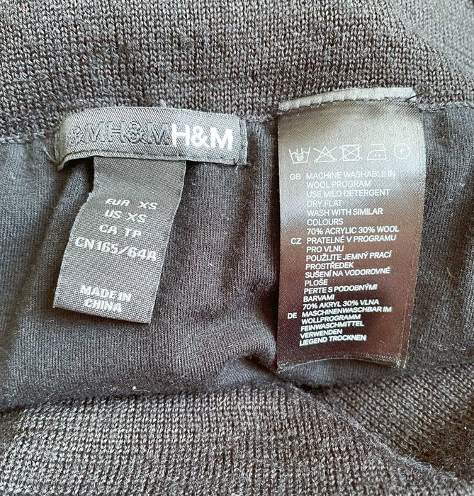 H&M, XS | Fustă, negru