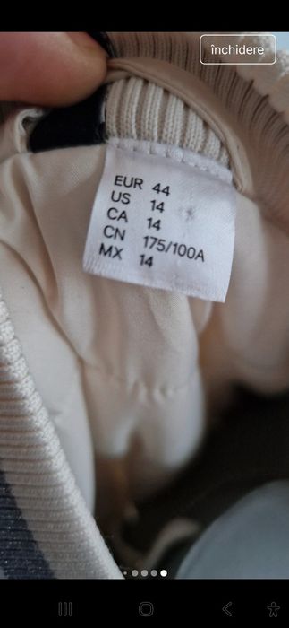 Geacă primavara, mas. 44