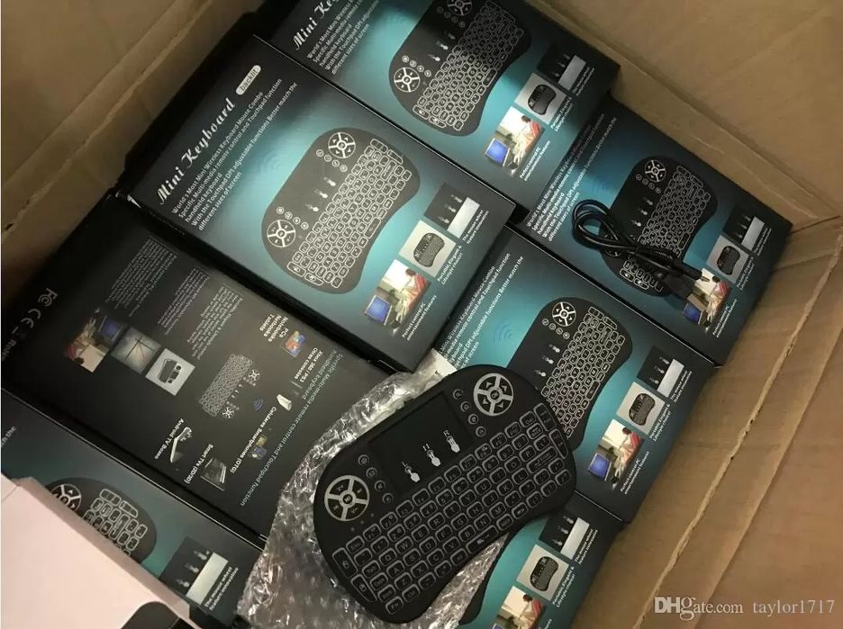 Мини беспроводная клавиатура с подсветкой i8 2.4 ГГц игровая мышь возд