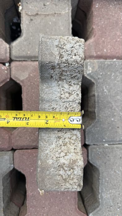 Pavele model dublu T - 6 cm - second hand