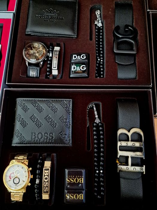 Truse cadou barbati (7 articole),saculet, cutie, etichetă