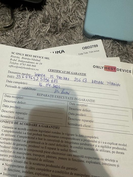 iPhone 15 Pro Max 256 gb in garantie