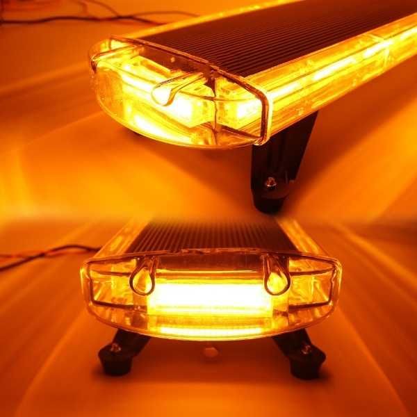 Мощна аварийна сигнална лампа 98 см LED ЛЕД блиц маяк буркан лед бар 12-24V със 16 режима