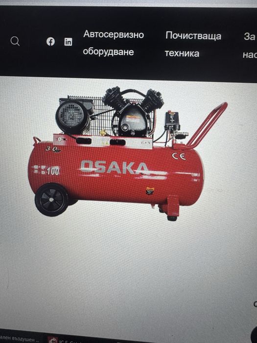Компресор осака 100 литра чисто нов