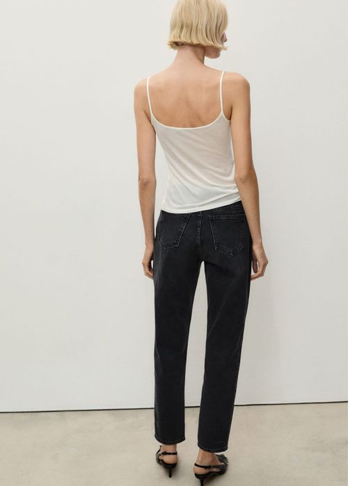 Дънки MANGO -MOM fit с висока талия