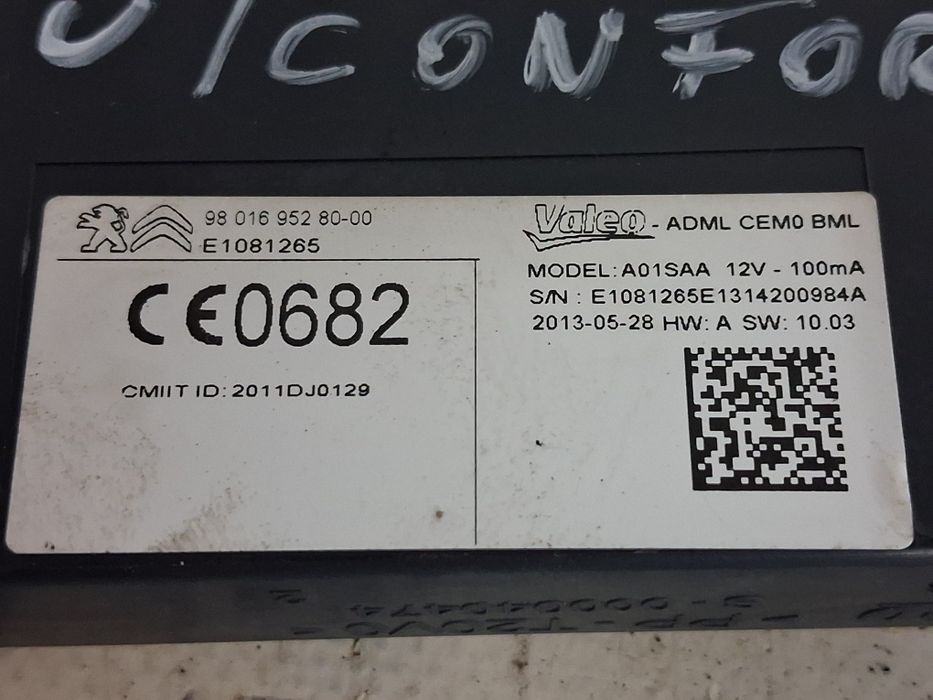 Modul confort / ecu 2.0 hdi Peugeot 508 2010