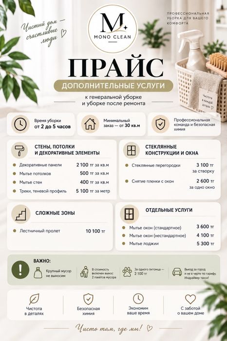Проффисиональный клининг в городе Щучинск