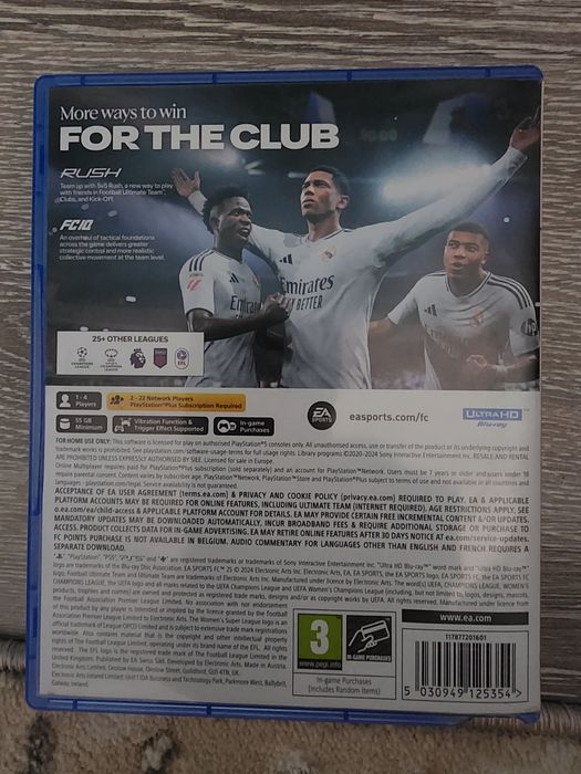 Продам диск с игрой FC25 на PS5