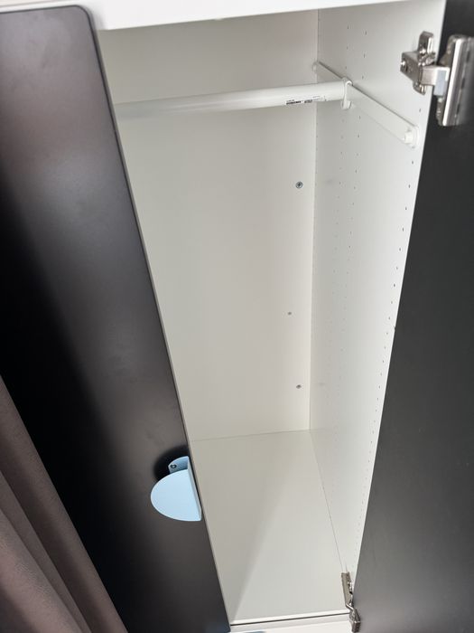 Pat supraetajat IKEA SMÅSTAD cu birou și spații de depozitare – stare foarte bună - saltea inclusa