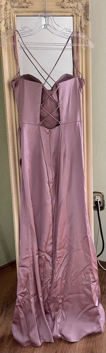 Бална Рокля (Розов Сатен)