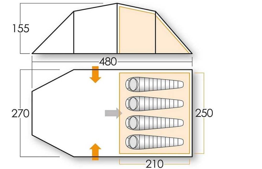 Cort VANGO Venture 450 - 4 persoane