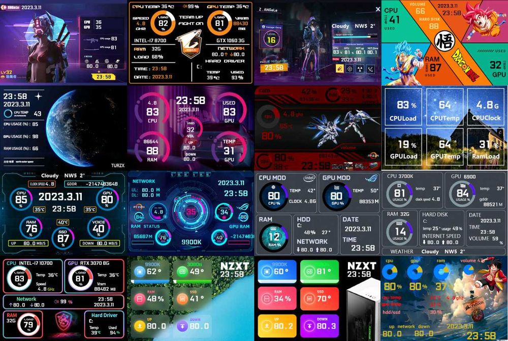 Мини екран за PC кутия