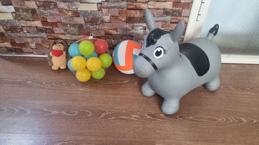 Игрушки Лошадь волейболний мяч Цена за все Все почти новий 
Юнусобод 1