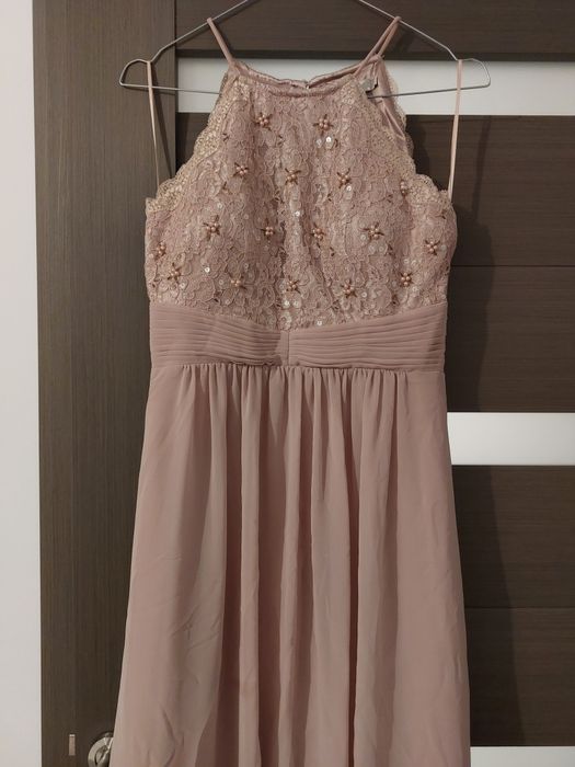 Rochie ocazie banchet Jake's roz pudra mar S