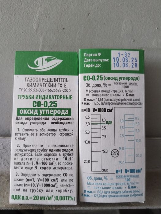 Индикаторные трубки